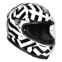 AGV K6 Secret sportovně-cestovní helma černá/bílá